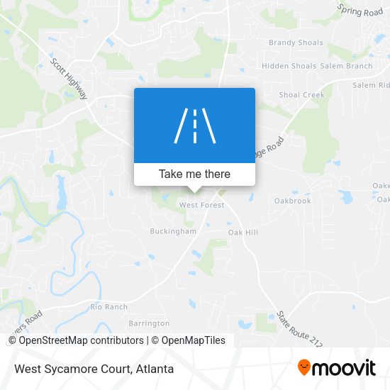 West Sycamore Court map