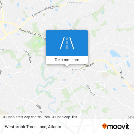 Westbrook Trace Lane map