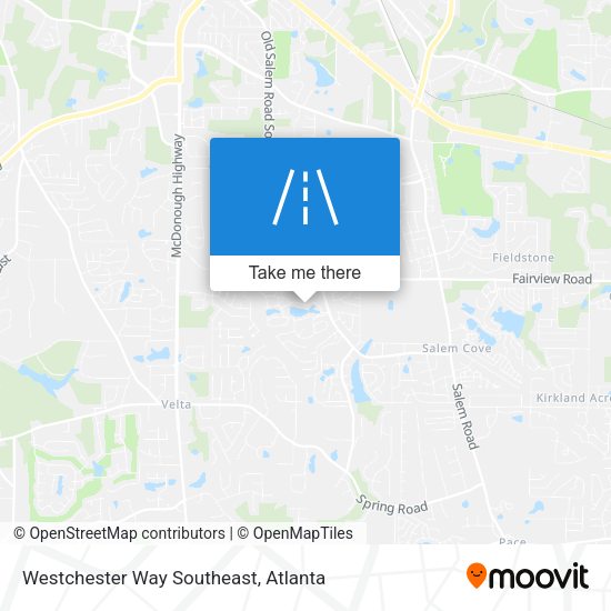 Westchester Way Southeast map