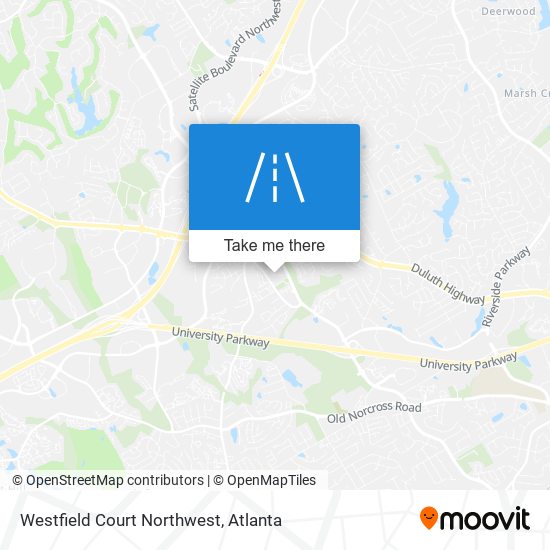 Mapa de Westfield Court Northwest