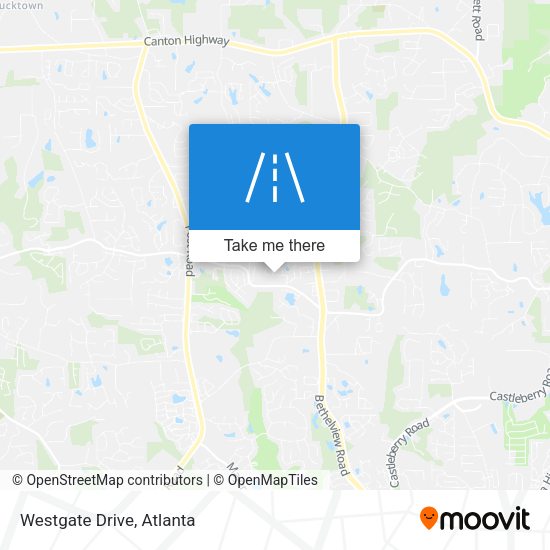 Mapa de Westgate Drive