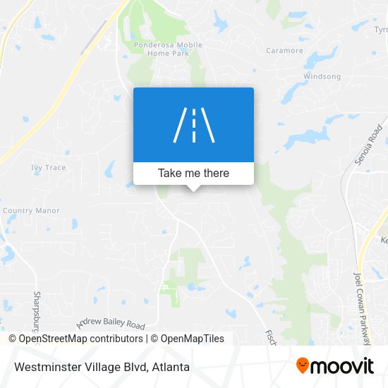 Mapa de Westminster Village Blvd