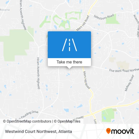 Westwind Court Northwest map