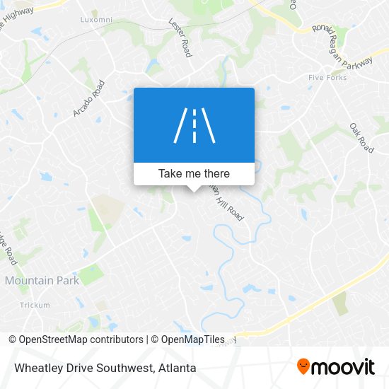 Wheatley Drive Southwest map