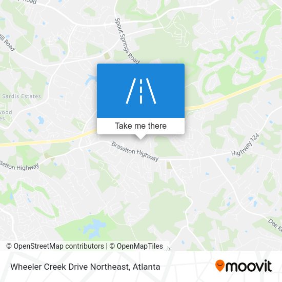 Mapa de Wheeler Creek Drive Northeast