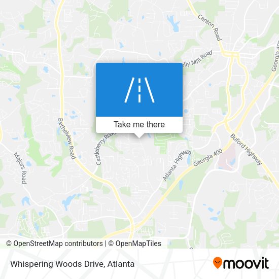 Whispering Woods Drive map