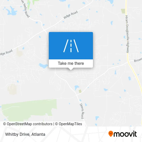 Whitby Drive map
