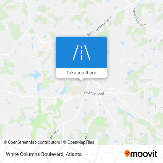 Mapa de White Columns Boulevard