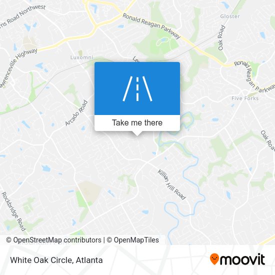 Mapa de White Oak Circle
