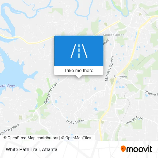 White Path Trail map