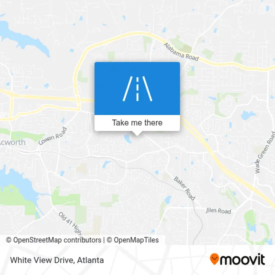 White View Drive map