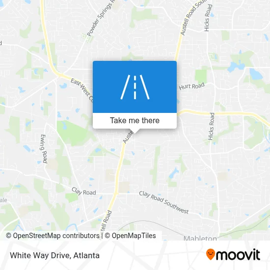 White Way Drive map