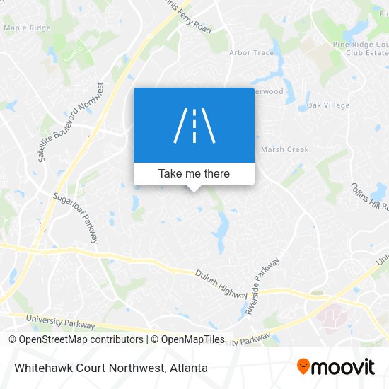 Whitehawk Court Northwest map