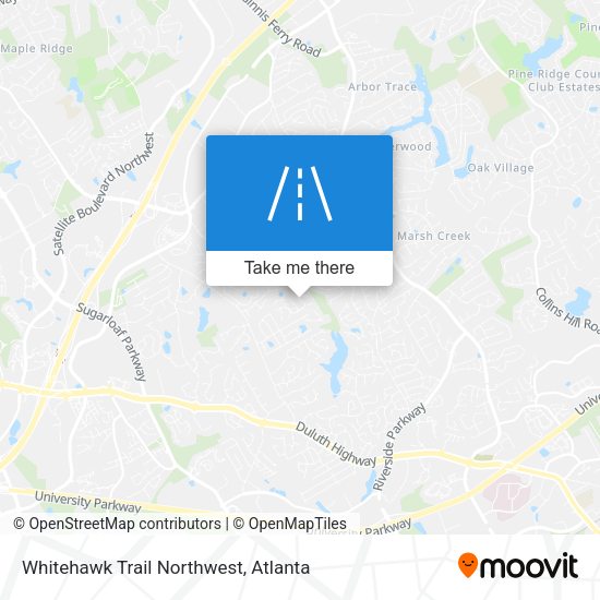 Whitehawk Trail Northwest map