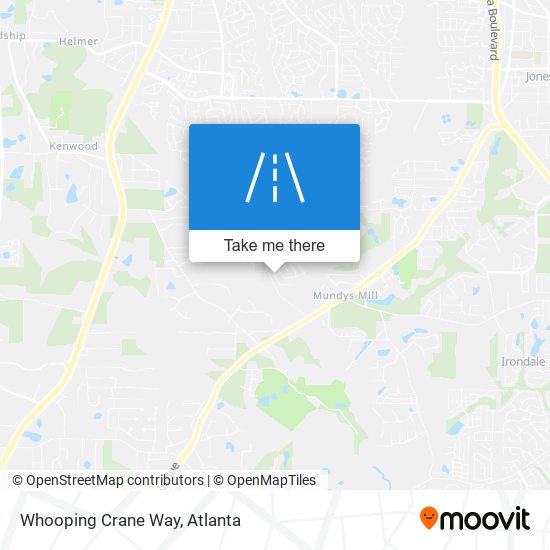 Whooping Crane Way map