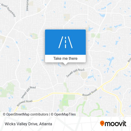 Mapa de Wicks Valley Drive