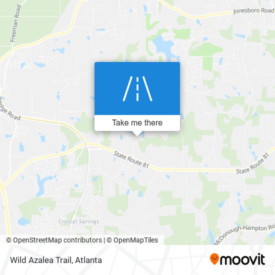 Wild Azalea Trail map