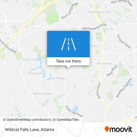 Mapa de Wildcat Falls Lane