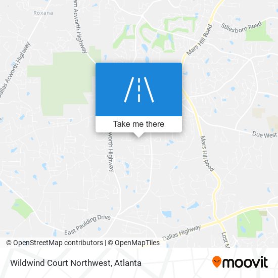 Wildwind Court Northwest map