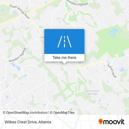 Wilkes Crest Drive map