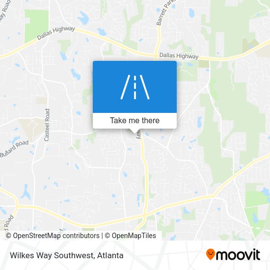 Mapa de Wilkes Way Southwest