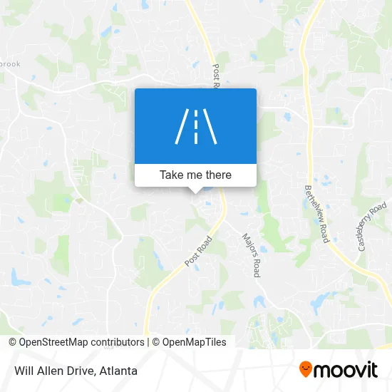 Will Allen Drive map