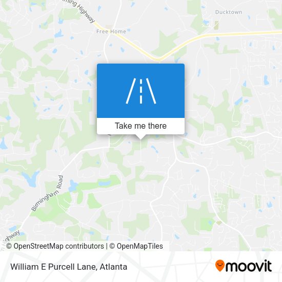 William E Purcell Lane map