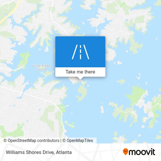 Williams Shores Drive map