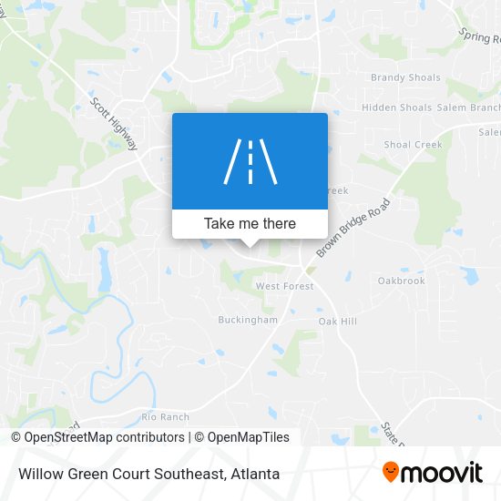 Mapa de Willow Green Court Southeast