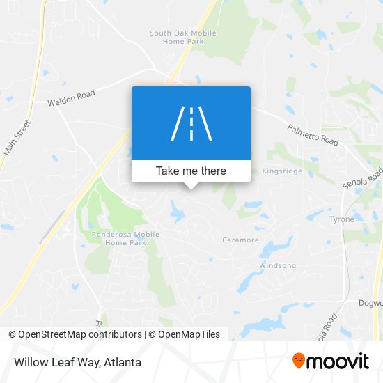 Willow Leaf Way map