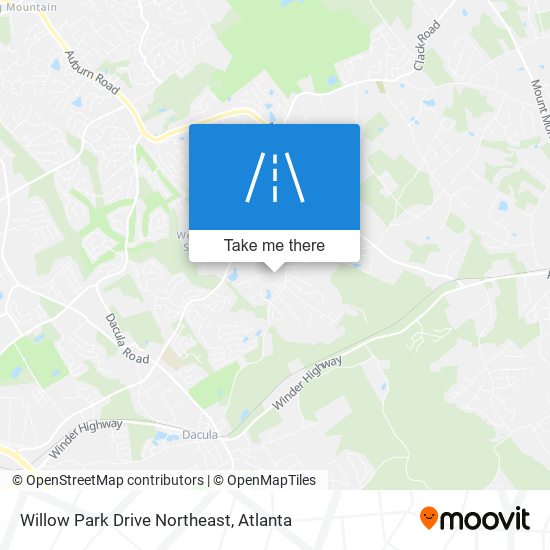 Mapa de Willow Park Drive Northeast