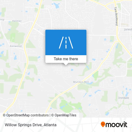 Mapa de Willow Springs Drive