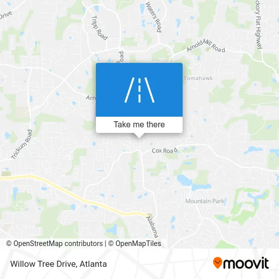 Willow Tree Drive map