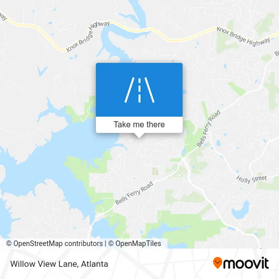 Willow View Lane map