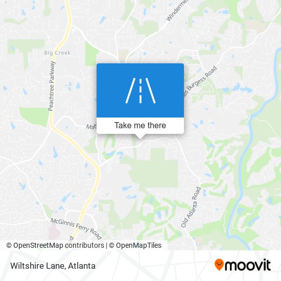 Wiltshire Lane map