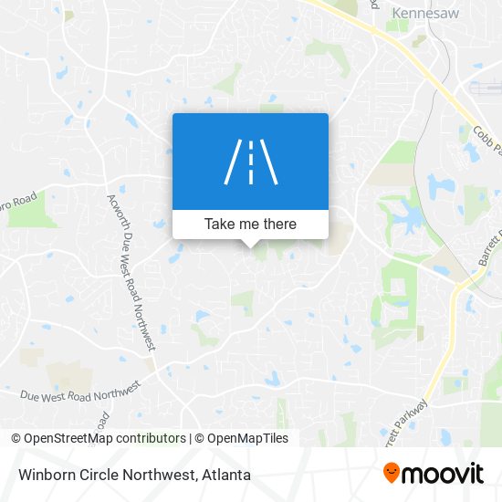 Winborn Circle Northwest map