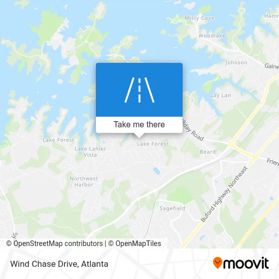 Wind Chase Drive map