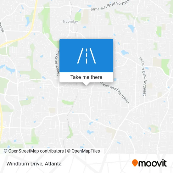 Windburn Drive map