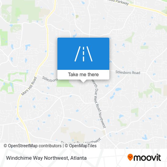 Windchime Way Northwest map