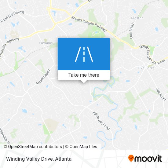 Winding Valley Drive map
