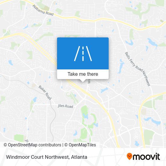 Mapa de Windmoor Court Northwest