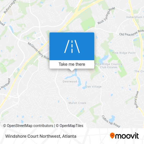 Mapa de Windshore Court Northwest