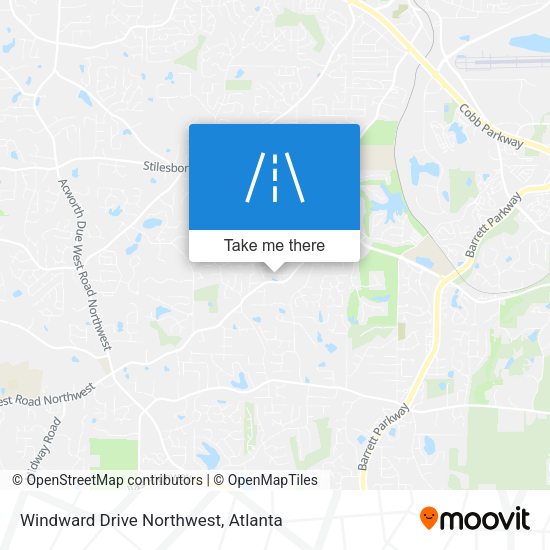Windward Drive Northwest map
