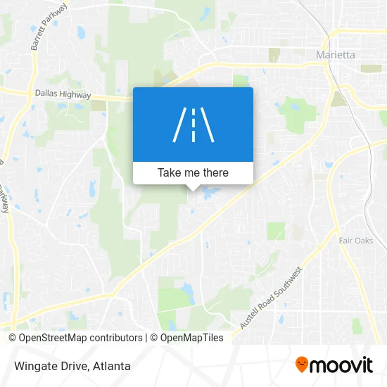 Wingate Drive map