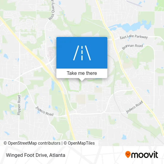 Winged Foot Drive map