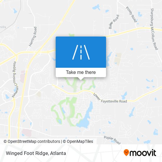 Winged Foot Ridge map