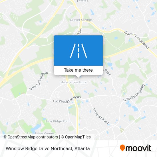 Mapa de Winslow Ridge Drive Northeast