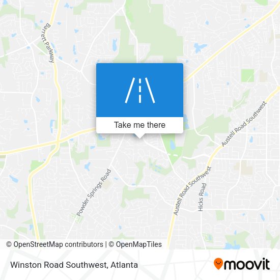 Winston Road Southwest map