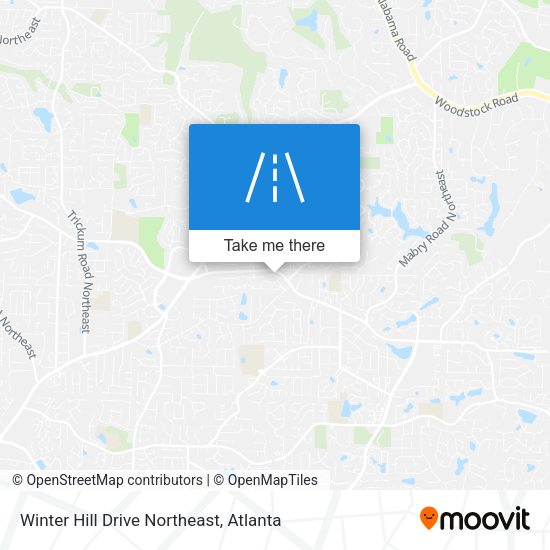 Mapa de Winter Hill Drive Northeast