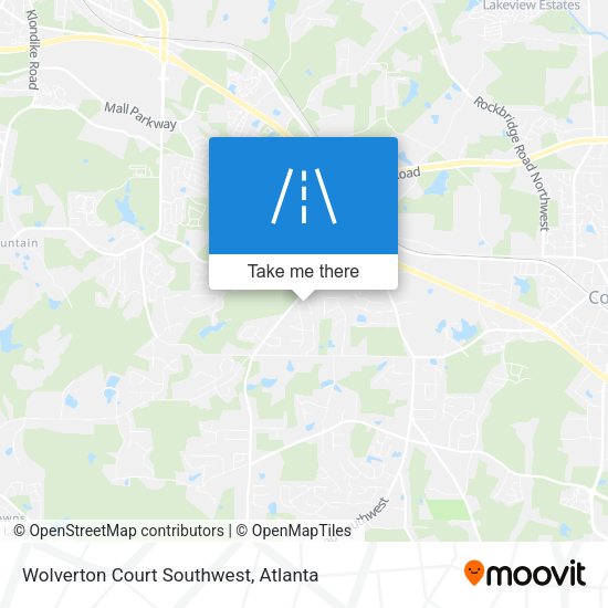 Mapa de Wolverton Court Southwest